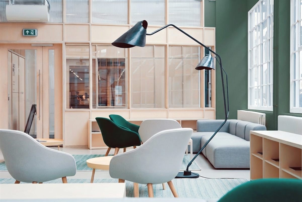 Warm white living room